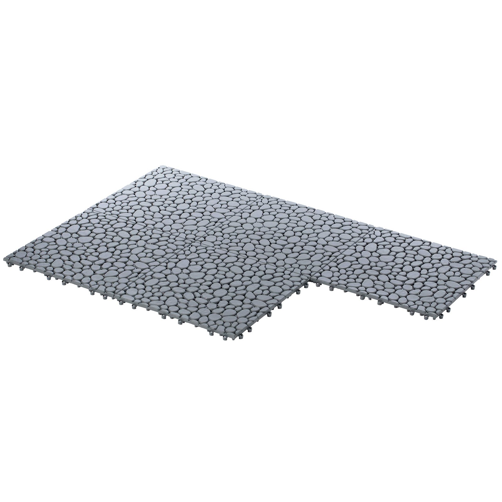Interlocking Cobbled Stone Look Garden Pathway Tiles, Decorative Floor Grass …