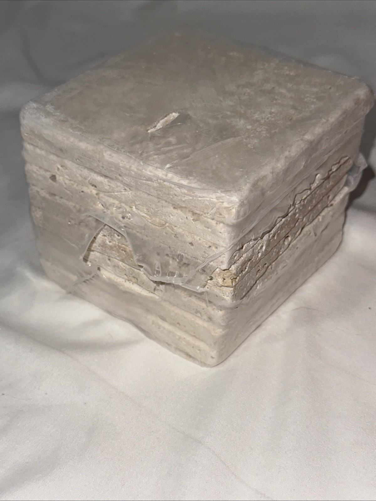 Jeffery Court Inc 4 X 4 Travertino Light Tile. 1 sf