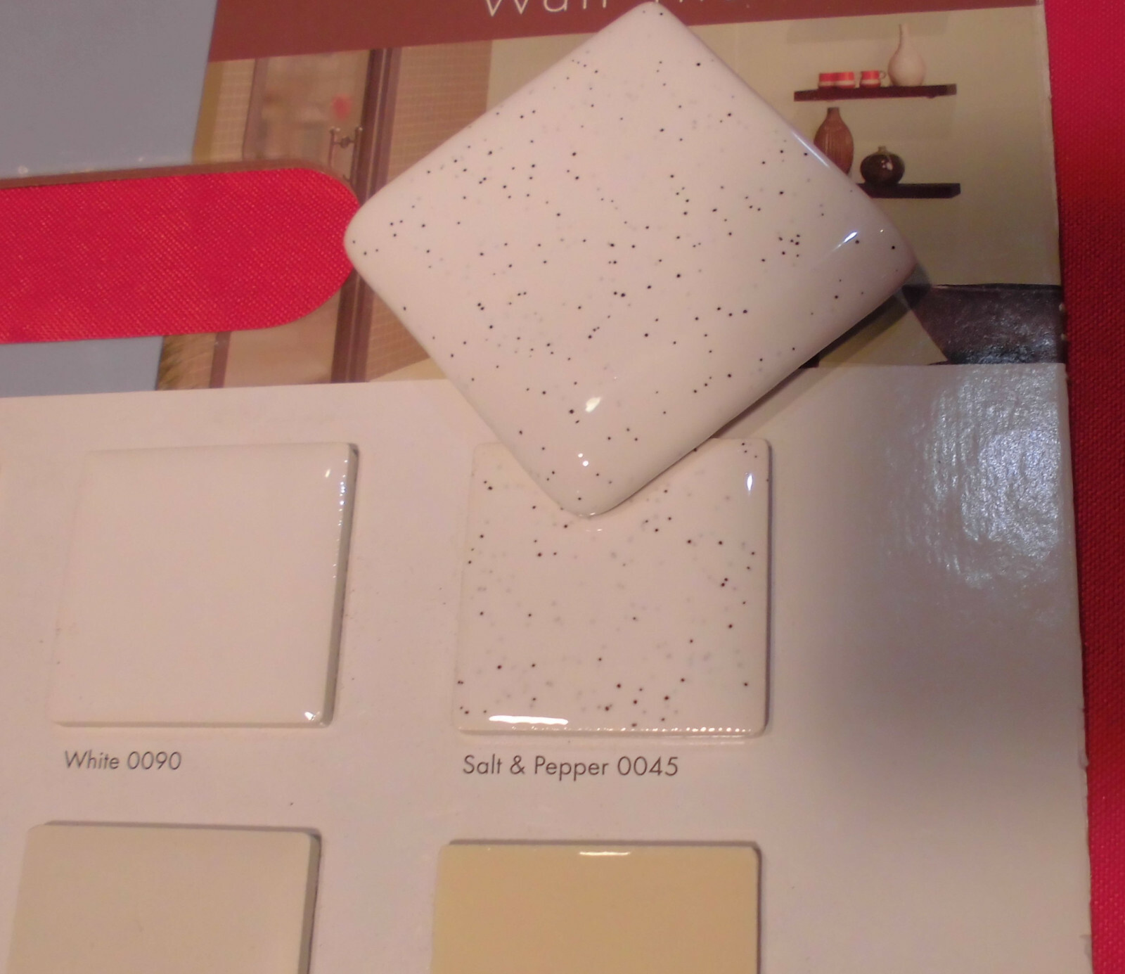 1 pc. Salt & Pepper 2″ X 2″ X 5/16″ Glossy Ceramic Surface Bullnose Corner Tile