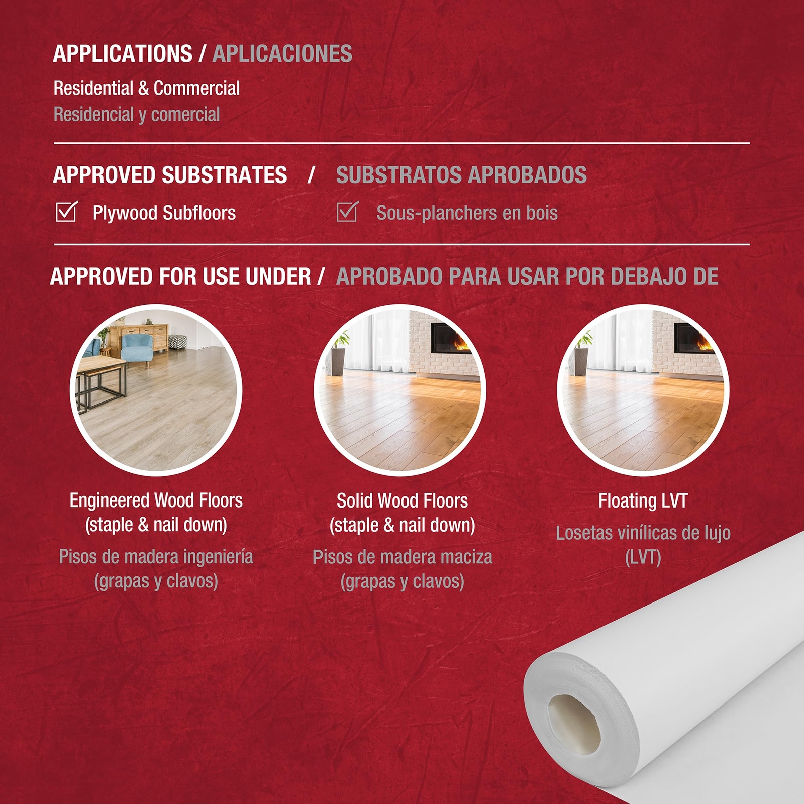 ROBERTS 70-198 Silicone Moisture Barrier Underlayment for Solid & Engineered
