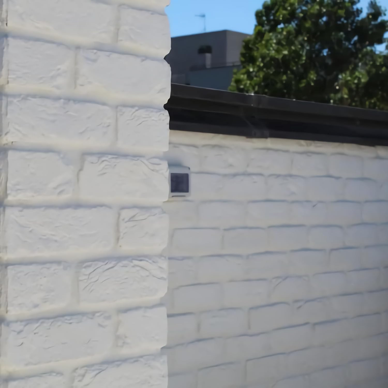 20 Pcs White Faux Brick Veneers for Indoor/Outdoor Wall Decoration