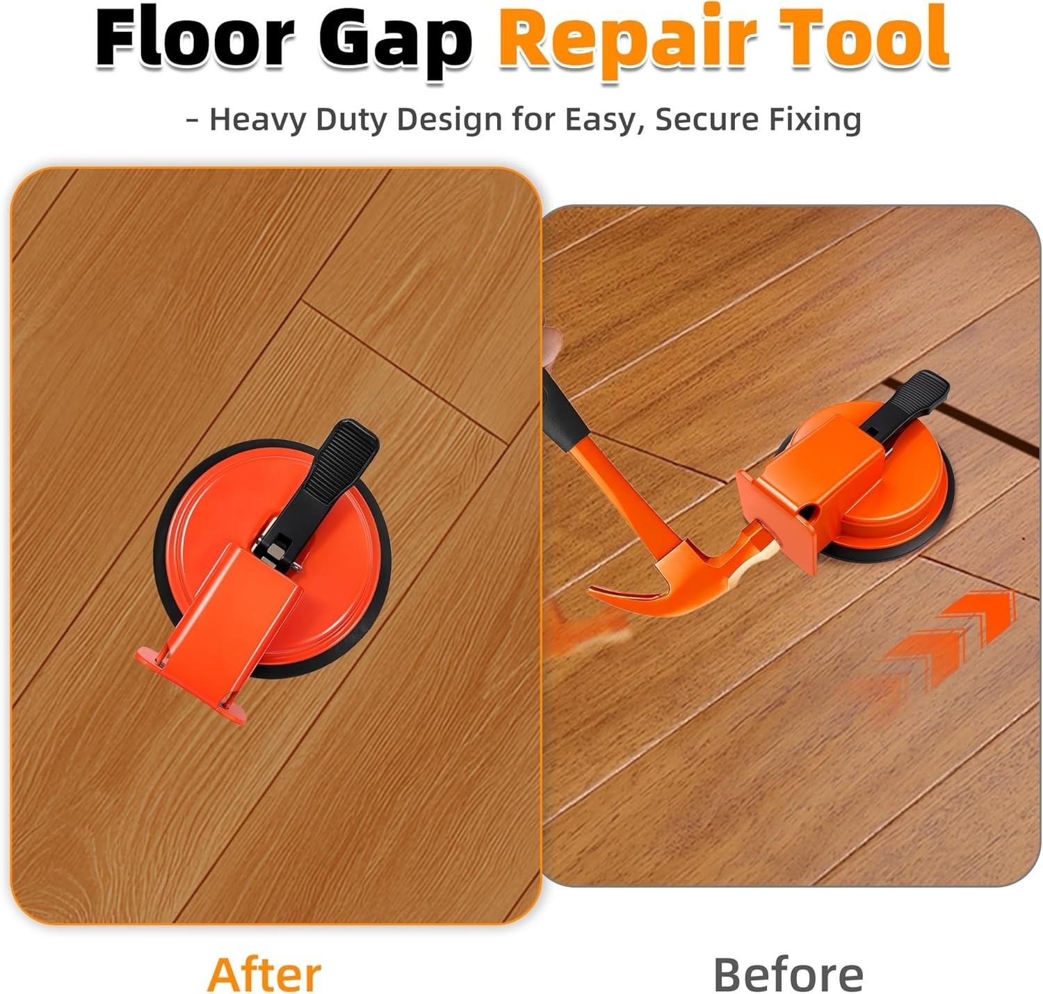 Heavy Duty Floor Gap Fixer Tool, Plank Grabber Floor Fix Pro, Made of Iron & Enh