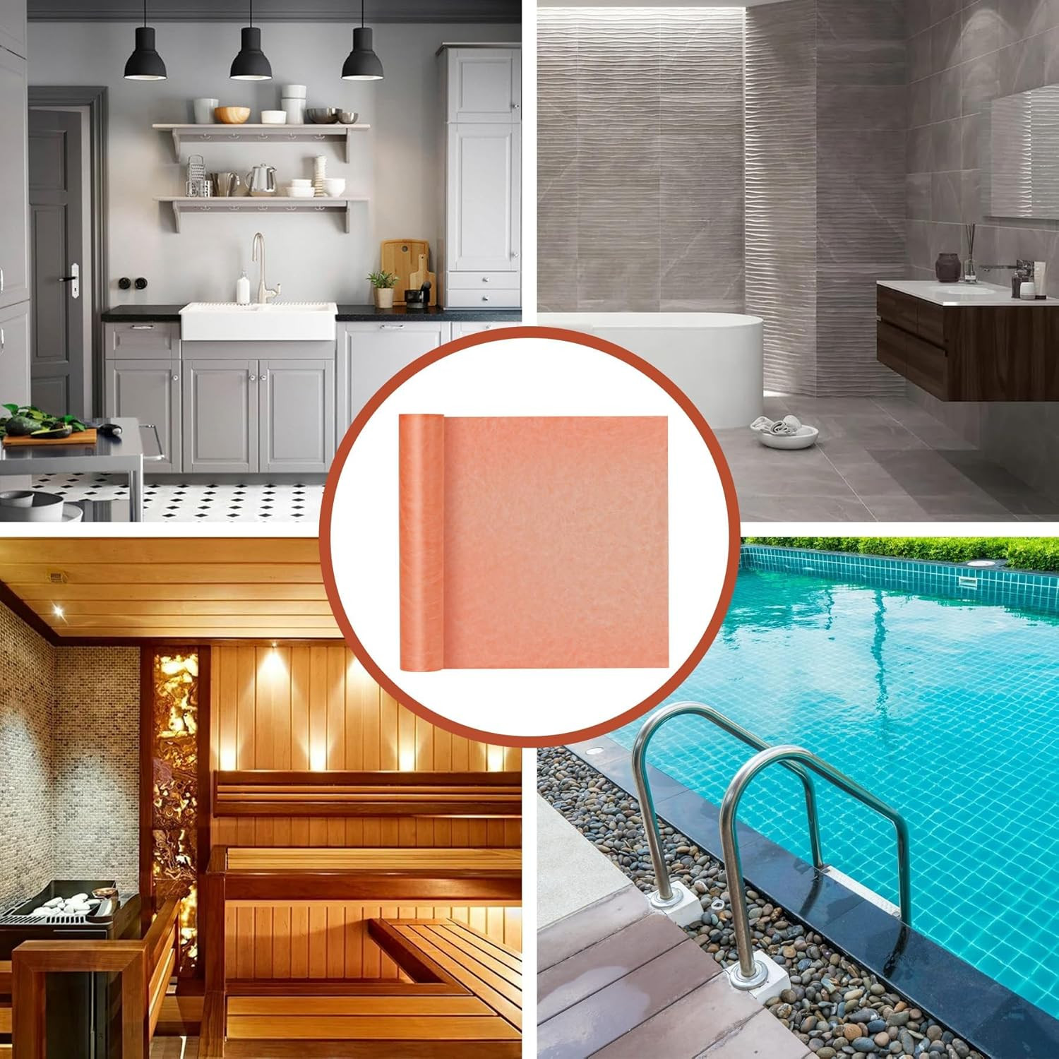 Shower 20 Mil Shower Waterproofing Membrane 3.3 Ft X 33 Ft Roll (108 Sq.Ft) – PE