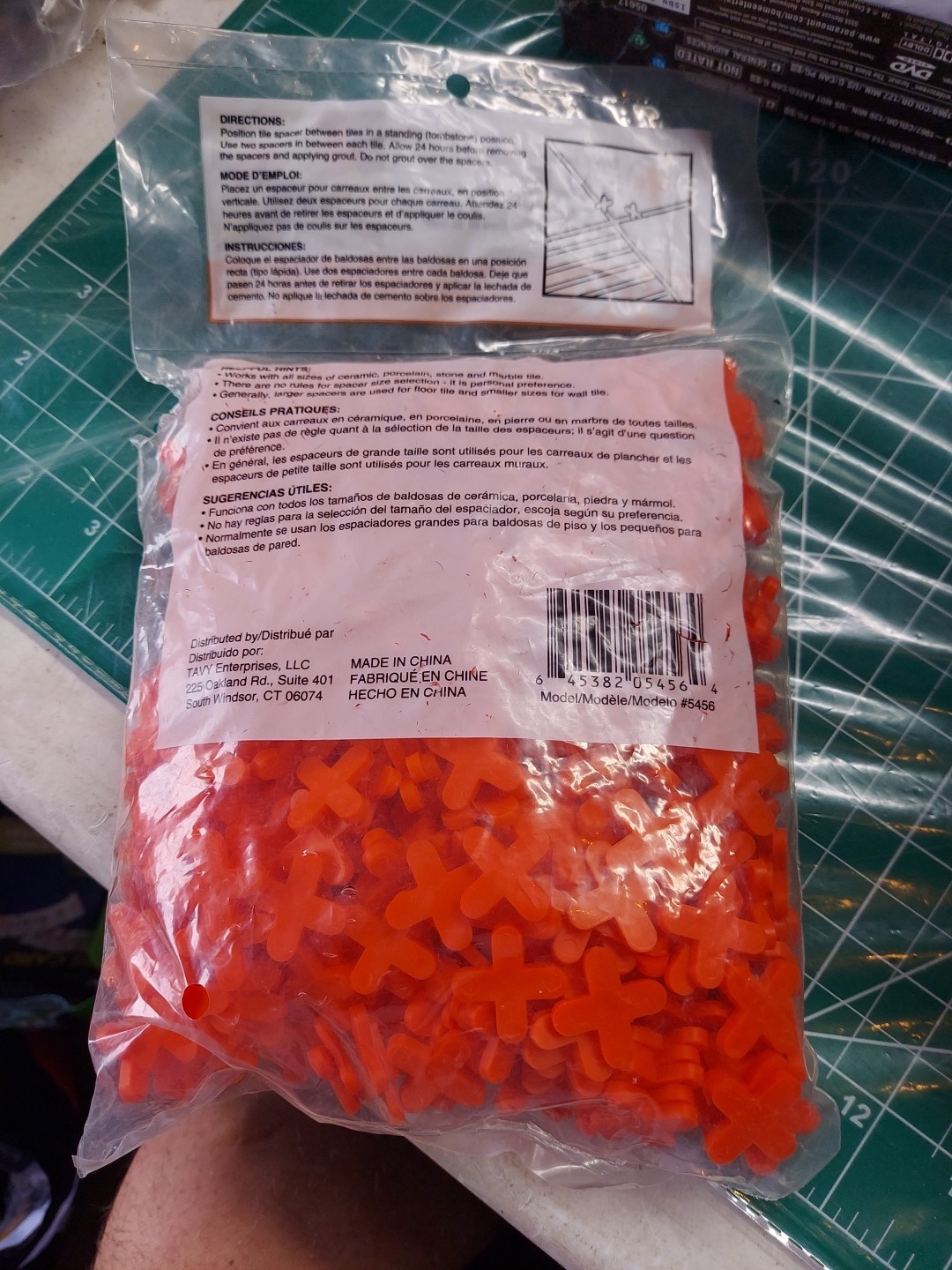 Tavy Basix Cross Tile Spacers 1/4in 6mm 500pc Pack Brand New