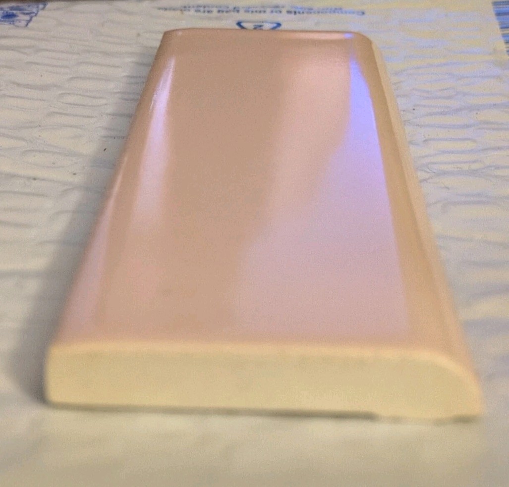 Glossy USA 2″ X 6″ Peach Coral Light Pink Reclaimed Robinson Bullnose New