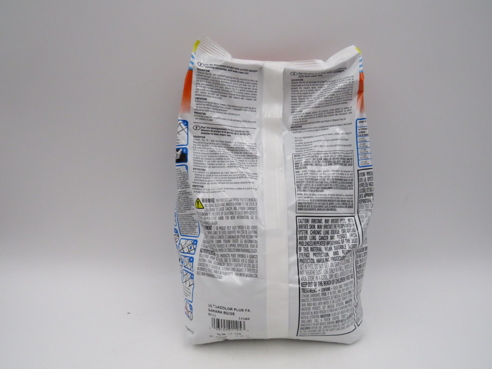 Mapei Ultracolor Plus FA Rapid-Setting Grout 10 lb Bag (Sahara Beige) NEW