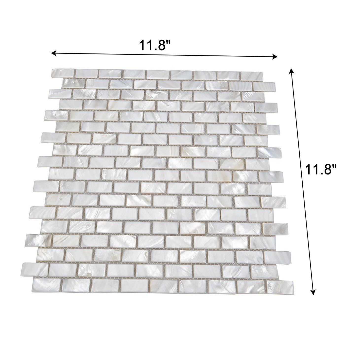 Art3d (10Pcs) Mother of Pearl Shell Mosaic Tile for Kitchen Backsplash Bathroom