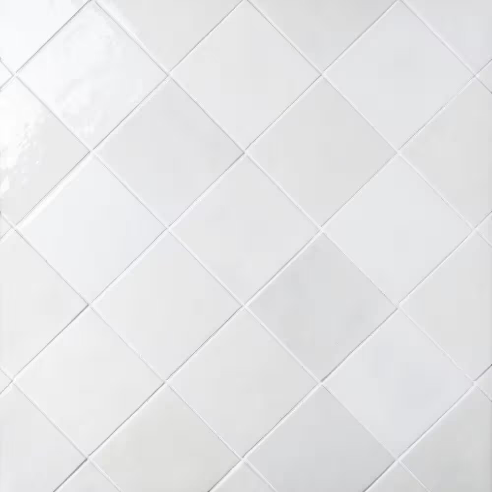 Cloe Subway Glossy White 5 In. X 5 In. Handmade-Look Ceramic Wall Tile (10.83 Sq
