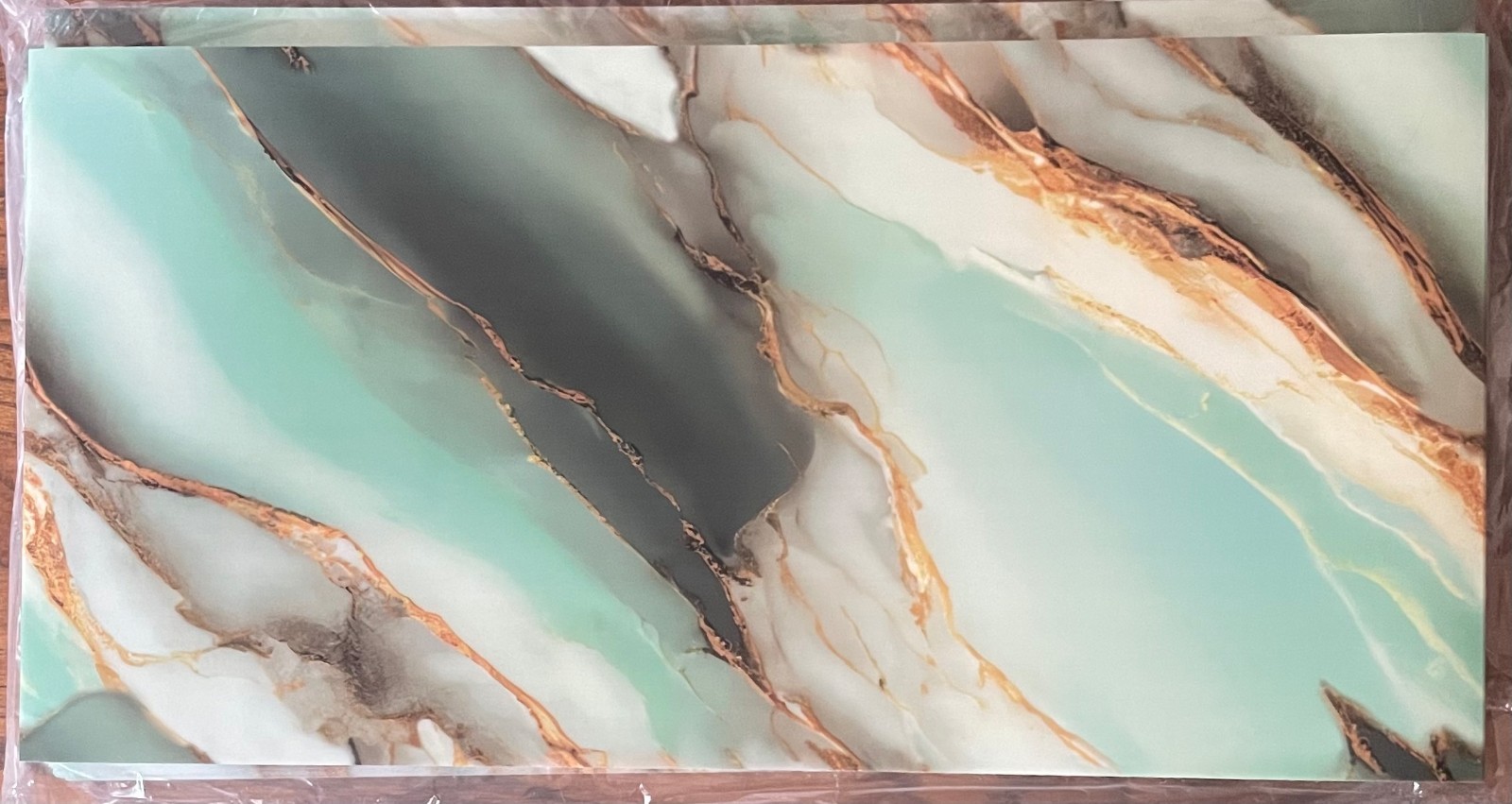 40pcs Marble Backsplash Tiles Stick Waterproof Foam Panels PVC Wall Sticker