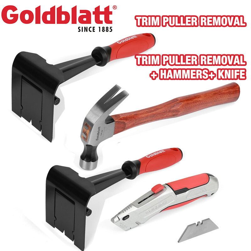 GOLDBLATT Molding Remover Tools Set Retractable Utility Knife Hammers Multi-tool