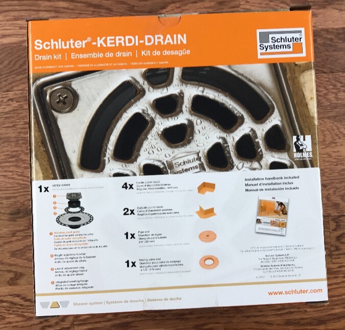 Schluter Kerdi Shower Drain Kit Chrome PVC