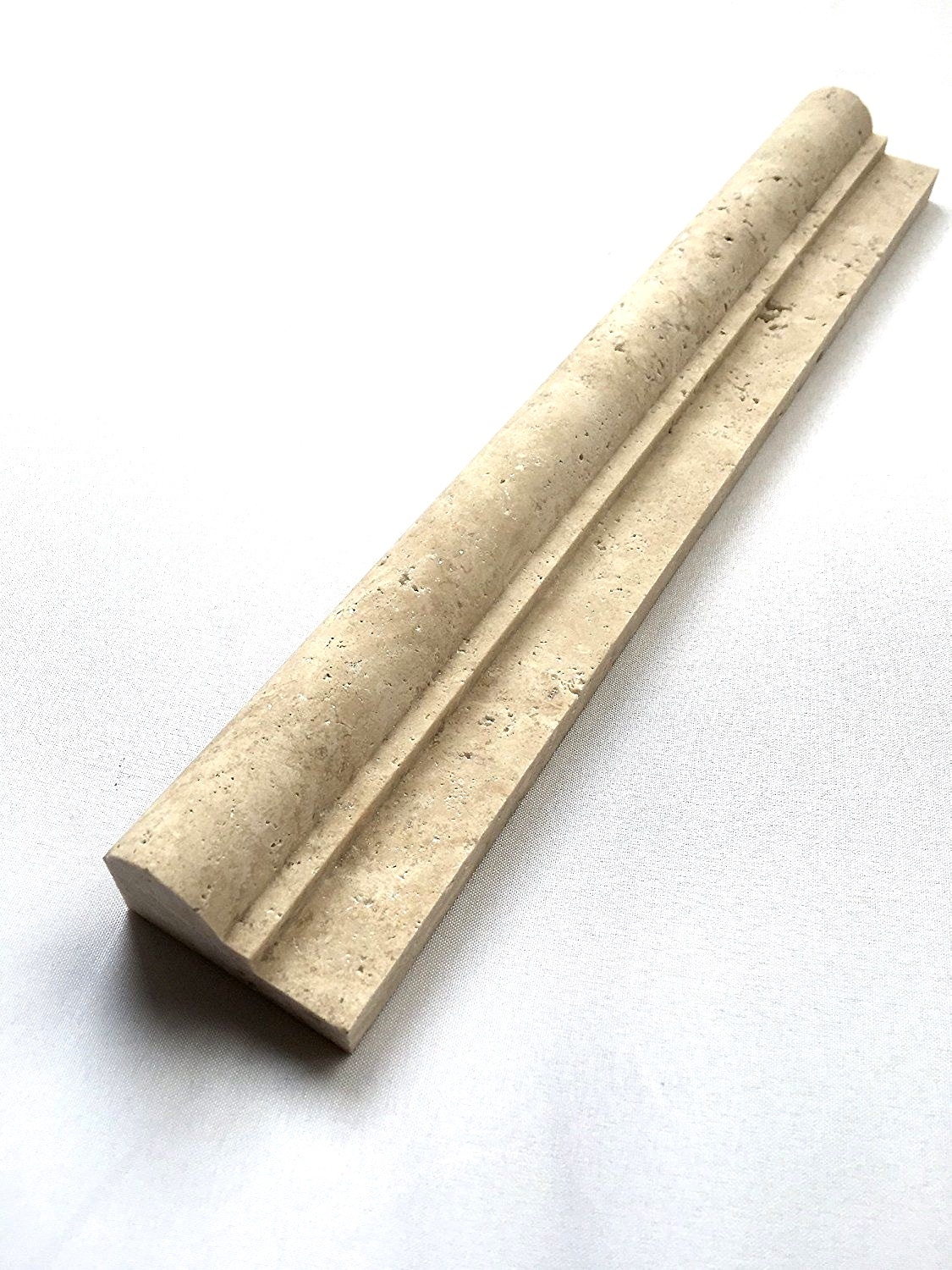 2″x12″ Ivory Travertine Chair Rail Ogee Profile Trim Molding Wall Tile Kitchen
