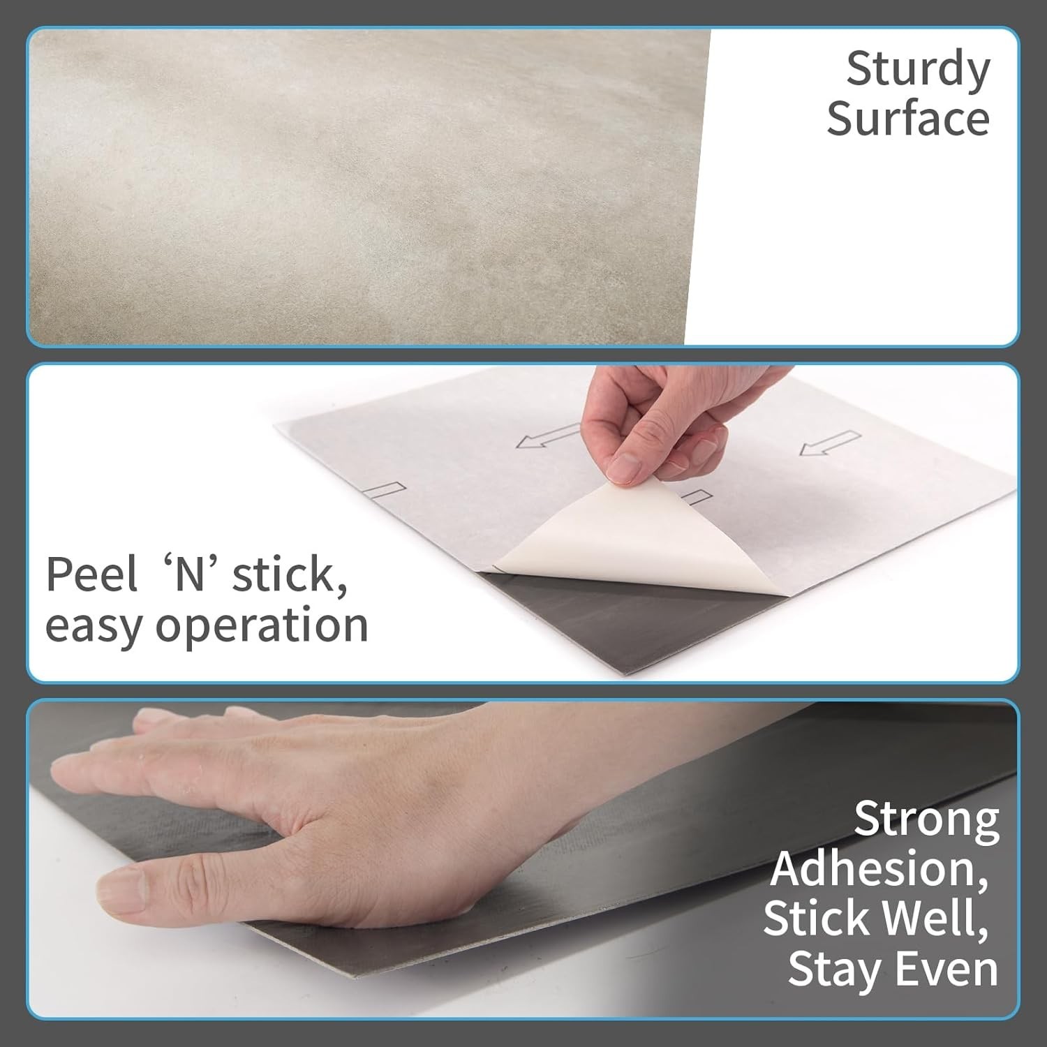 Affordable Vinyl Floor Tiles – 30 Sq.ft of Stylish Slate Self-Adhesive Tiles