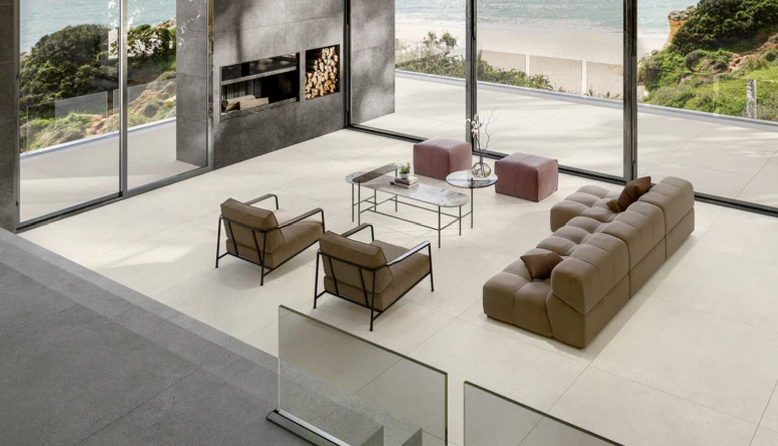 48″x48″ Cementi- Fresh White Matte Finish Porcelain Large Format Tile