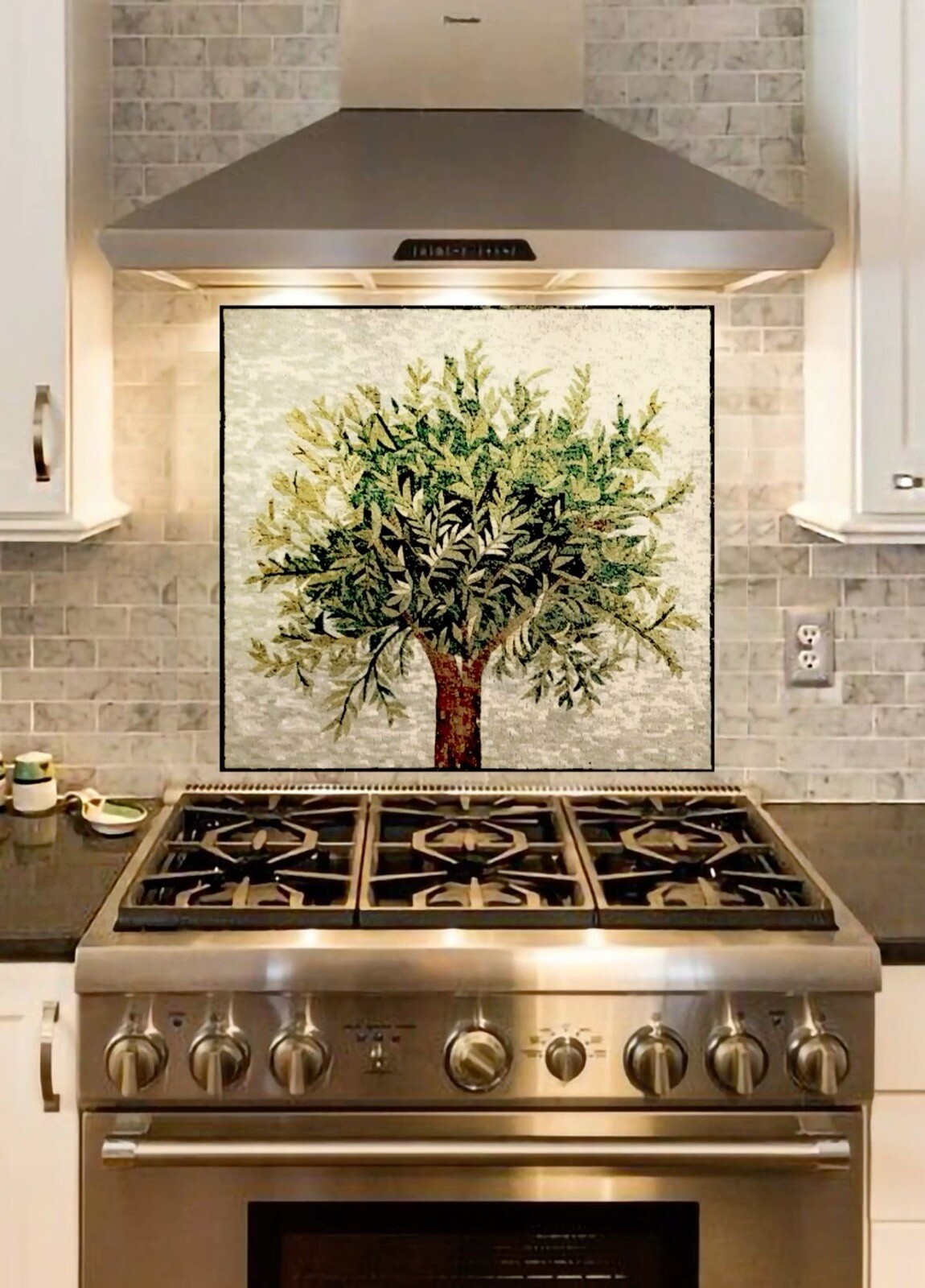Kitchen backsplash Mosaic Tree Marble Mosaic Tile For Kitchen