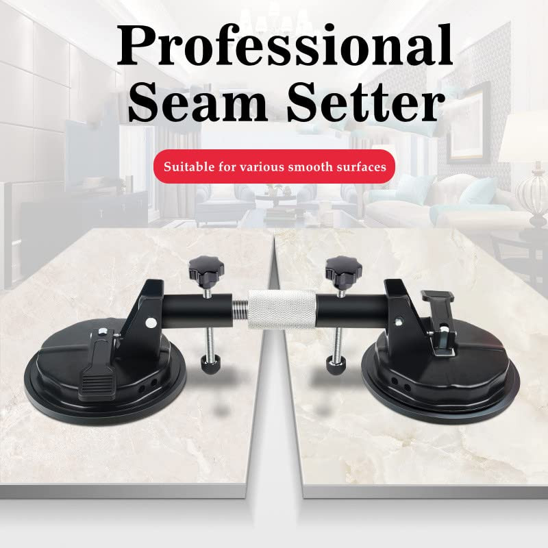 2Pcs Granite Seam Setter, Adjustable Vacuum Suction Cup, Seamless Stone Seam …
