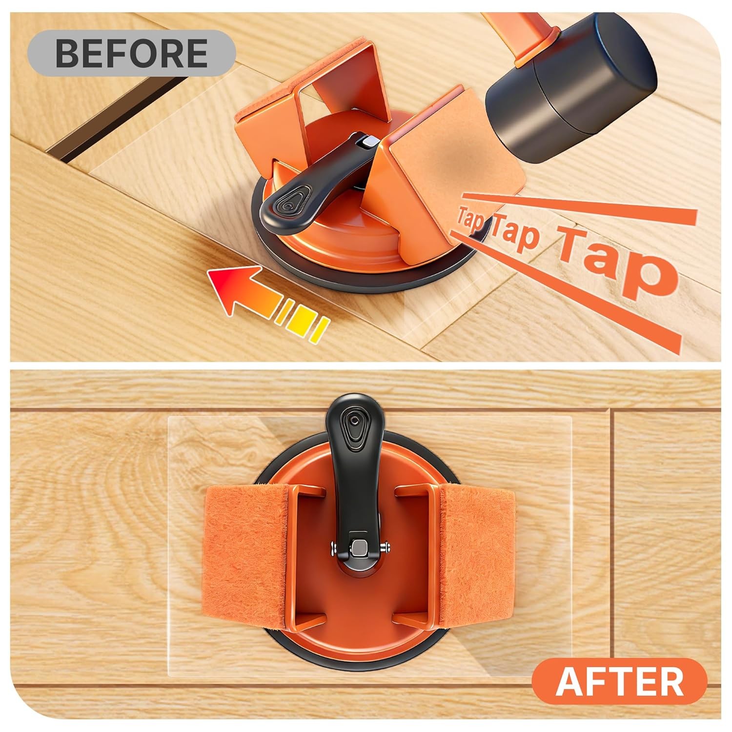 Heavy Duty Floor Gap Fixer Tool, Plank Grabber Floor Fix Pro, Made of Iron & Enh