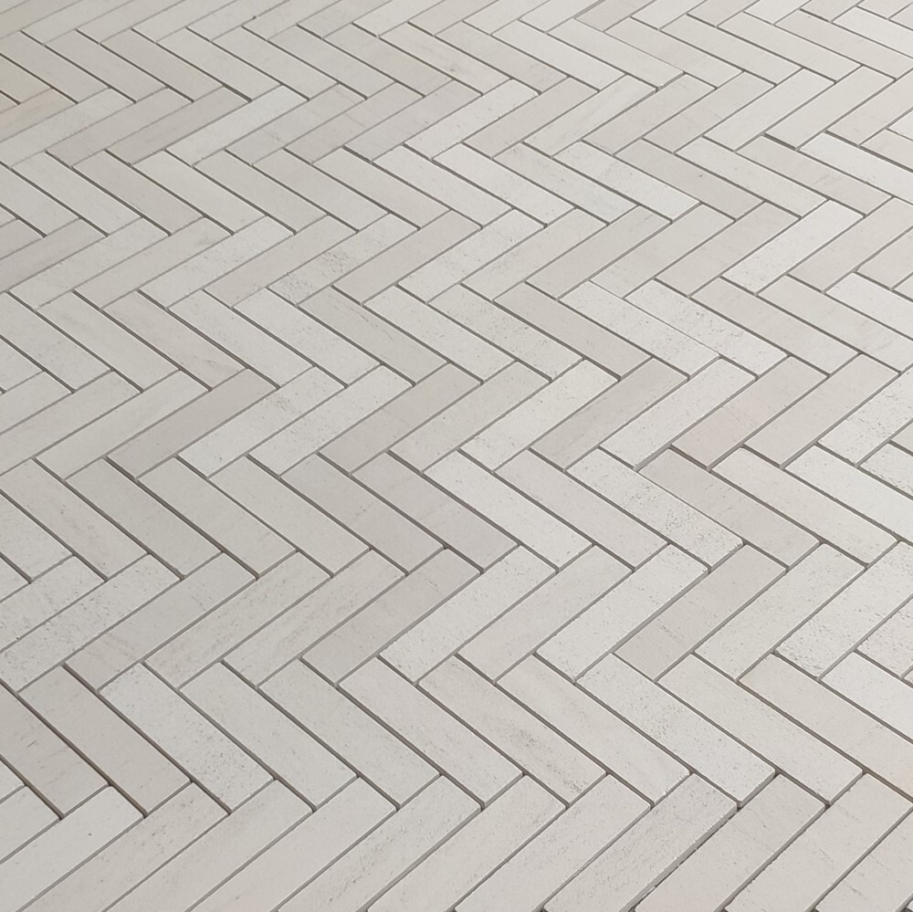 H7FXH Golden Beach Moleanos Beige Limestone 1×4 Herringbone Tile Honed