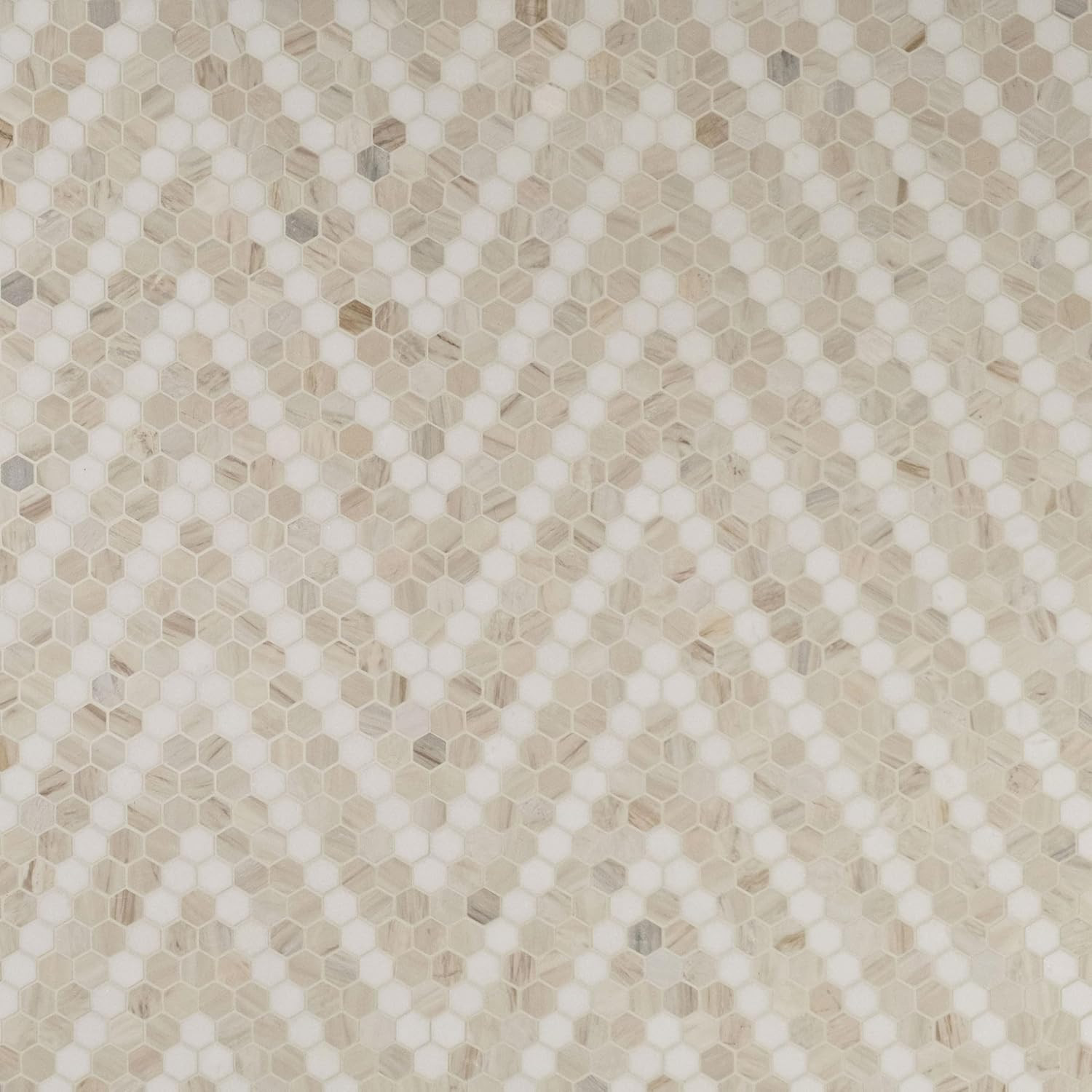 Angora Sazi 11×14 Polished Marble Hexagon Tile for Elegant Kitchens & Baths