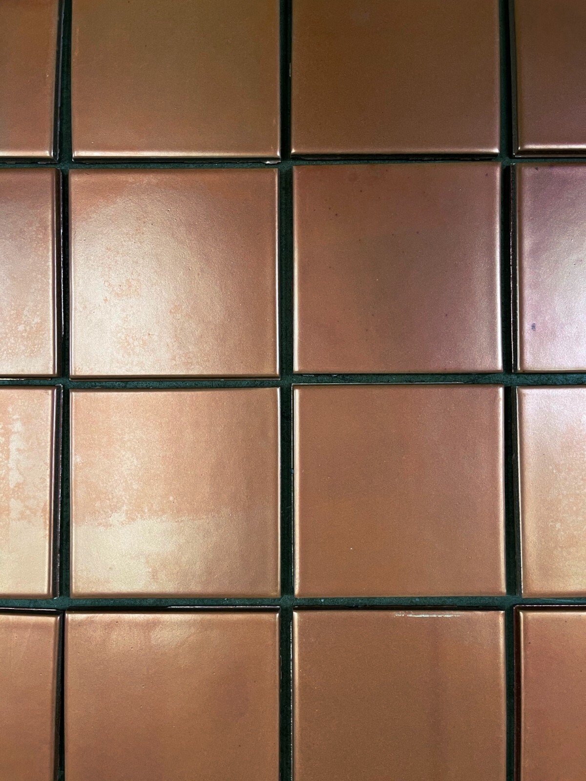 Copper Iridescent Wall Tile 3 7/8″ x 3 7/8″ 10 SQFT Ceramic Summitville C#IR35