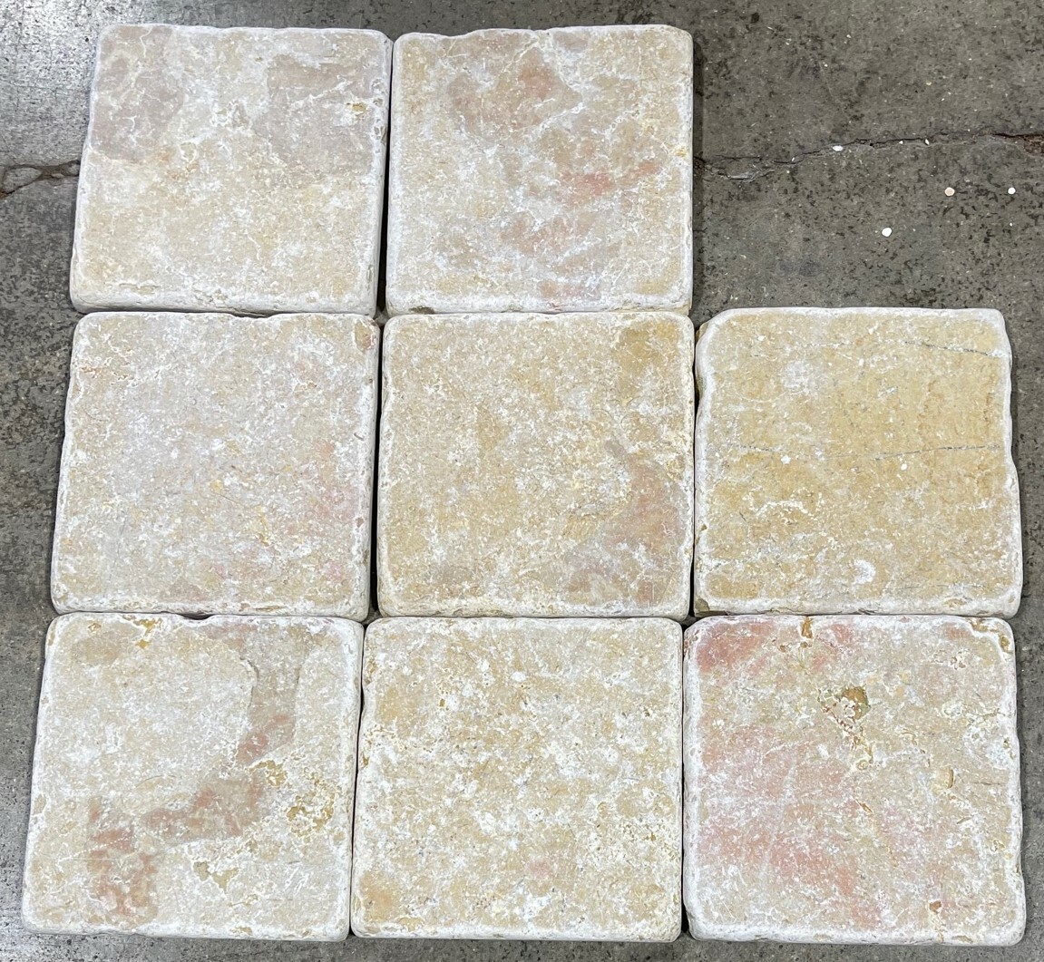 Tile Giallo Reale Natural Stone About 4×4 SAMPLE PIECE TS-92