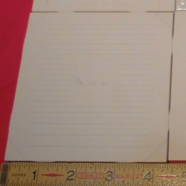 1 pc. Glossy Ceramic Tile: Salt & Pepper, American Olean 4-1/4″ Scored in 9ths