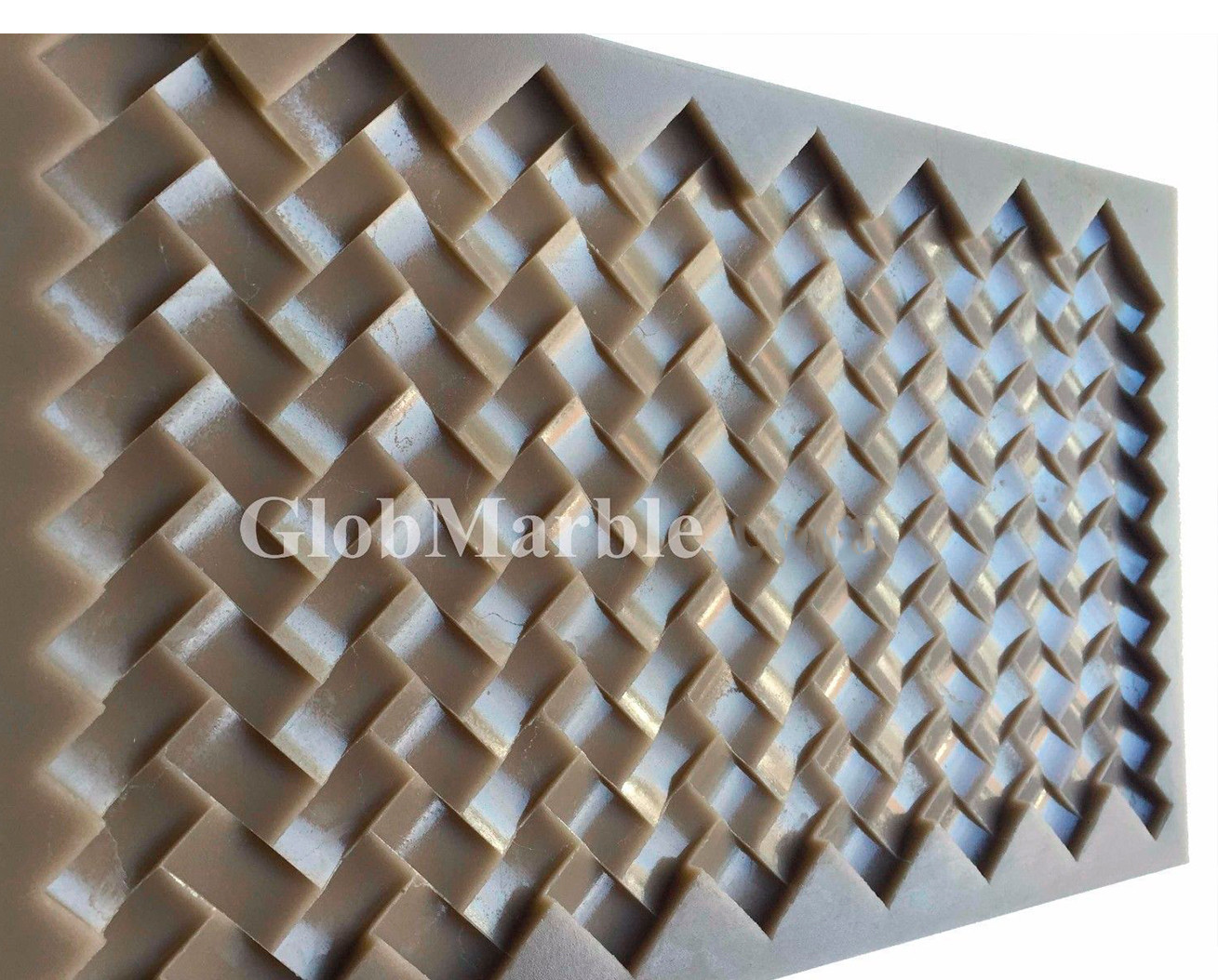 Concrete Stone Mold Plait Mosaic Tile Stone Rubber Mould MS 842 Casting Mould