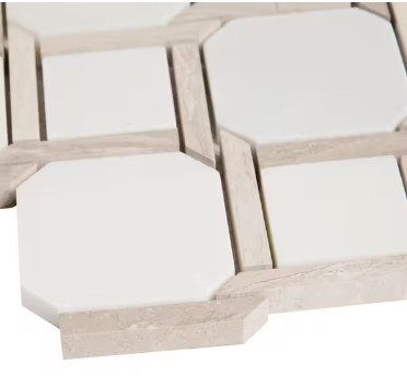 MSI Marbella Lynx Marble Mosaic Tile Sheet 12×12 Polished Floor Wall Backsplash