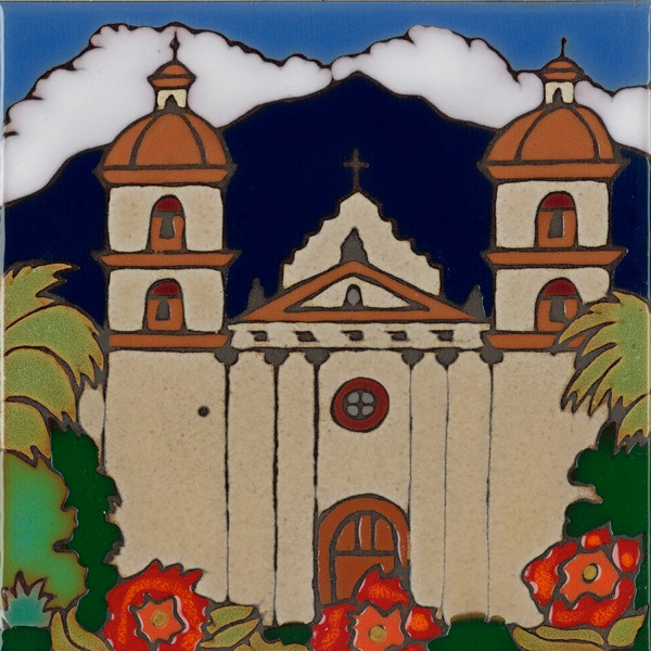 Ceramic Tile Mission Santa Barbara wall decor hot plate installation backsplash