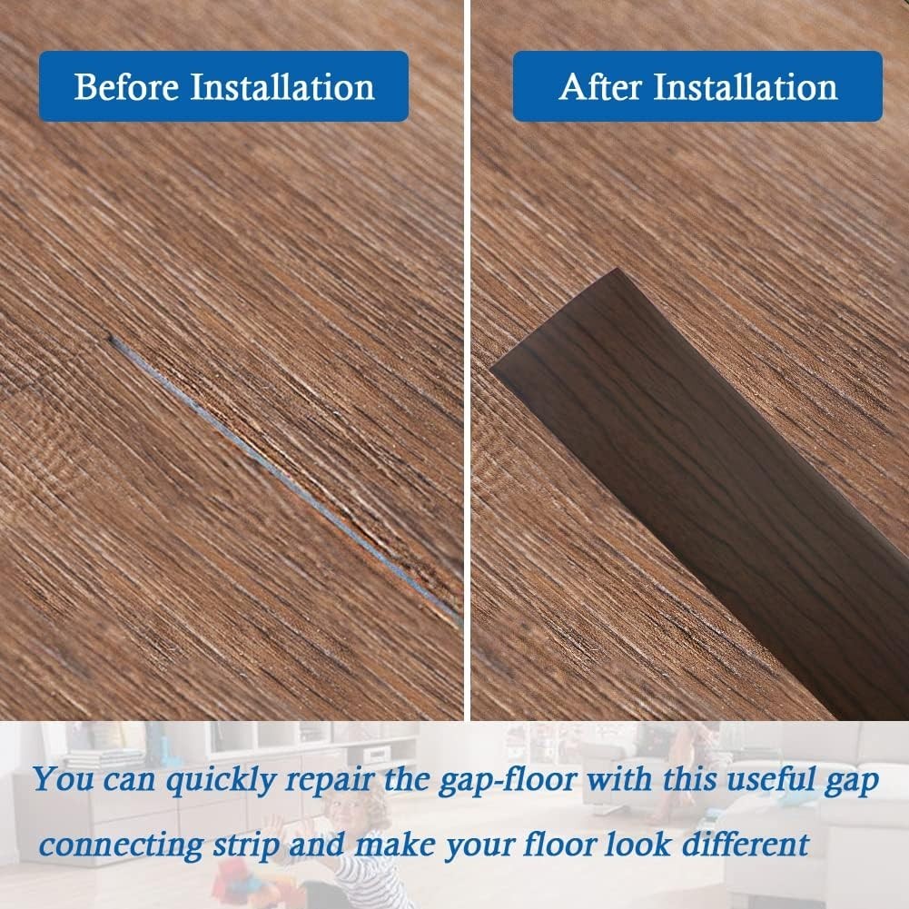 Floor Transition Strip Self Adhesive Floor Cover Strips Laminate 1.57″ Wide Viny