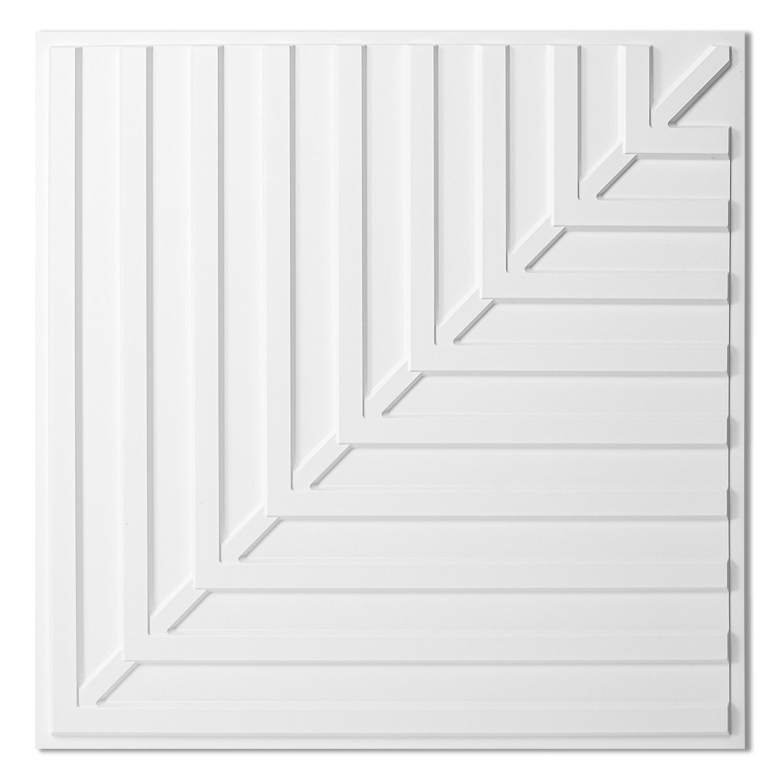 Art3d 12-sheet 3D PVC Panel 24″x24″ Cover 48sq.ft. for Ceiling or Wall Decor