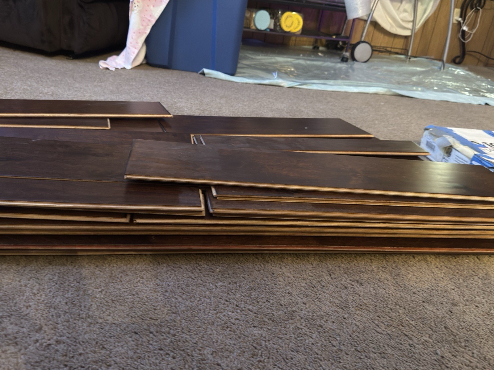Mohawk Hardwood Flooring- birch wood – 92 square foot – coffee brown color