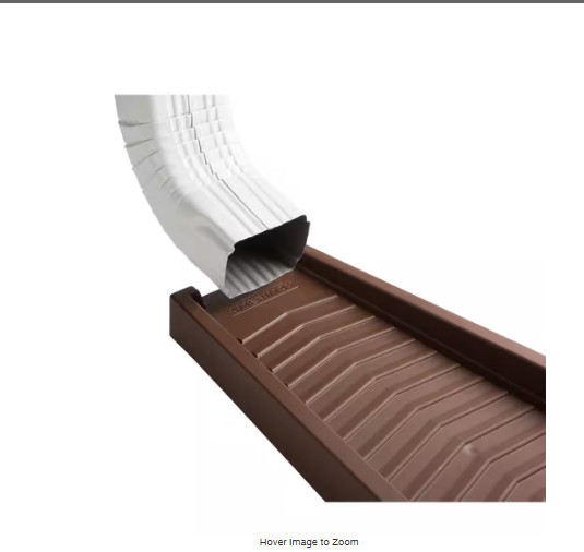 24 in. Brown Vinyl Splash Block