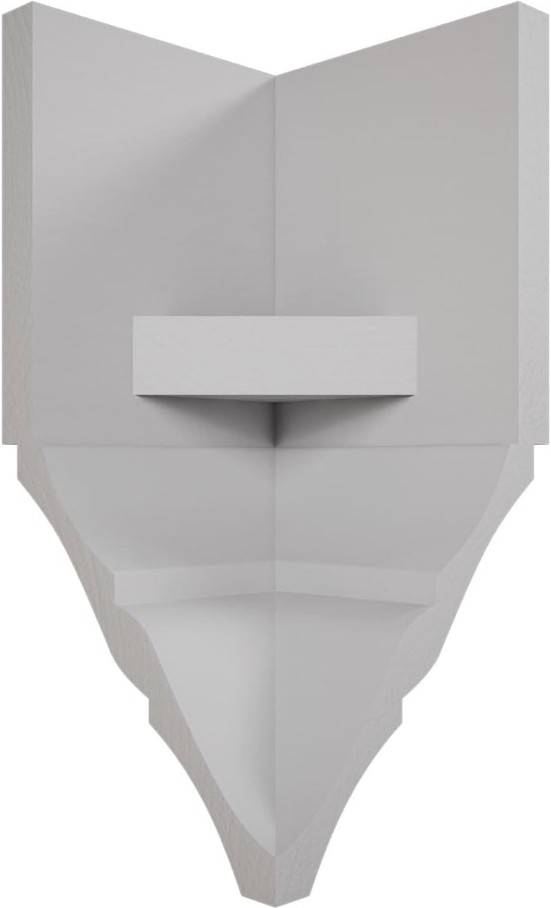 3 5/8″W X 3 5/8″P X 7 1/2″H Americraft Solid Paint Grade Wood inside Crown Mould