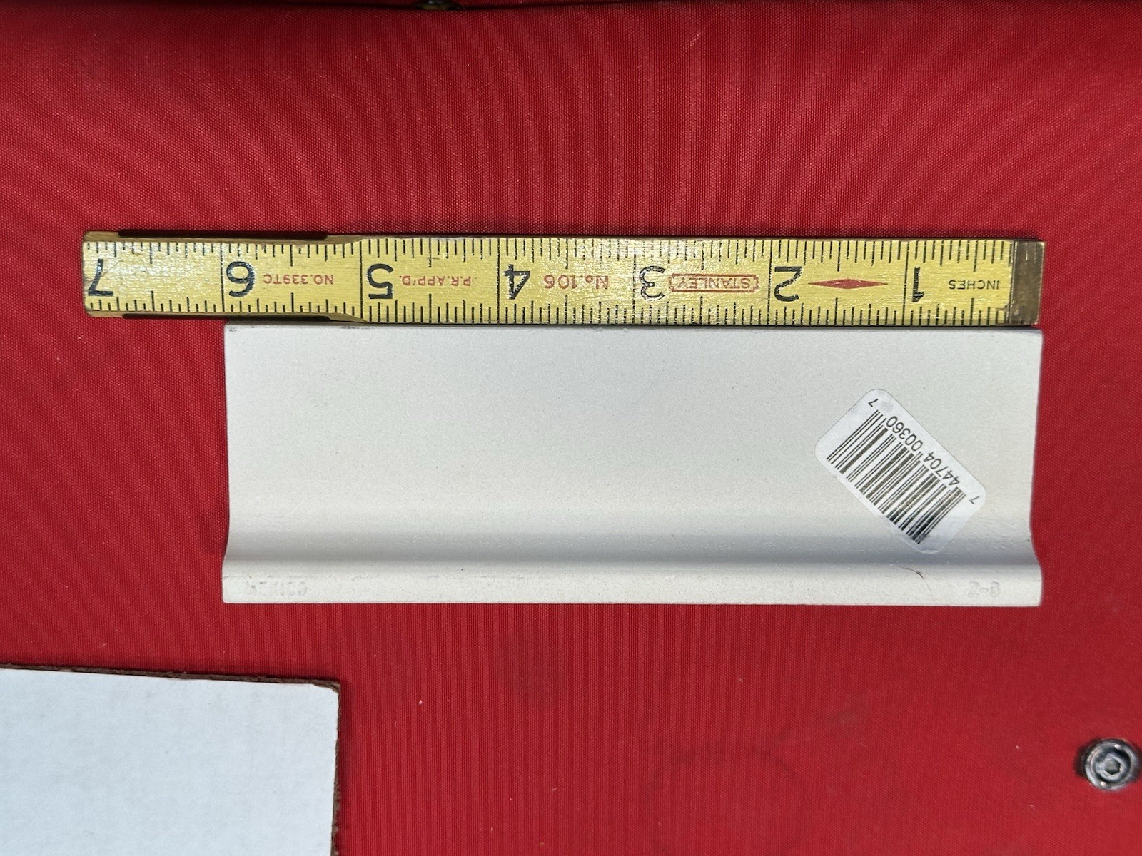 1 pc. Matte Biscuit: Ceramic Radius Bullnose Tile by American Olean Co. 2″ X 6″