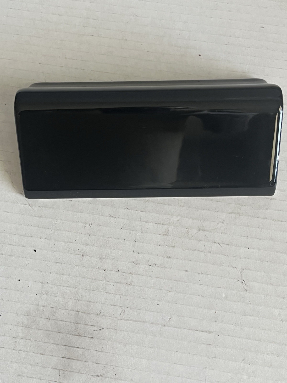 1 pc. Gloss Black Dal Tile V-Cap Edge Cap Ceramic Trim Tile Free Shipping USA