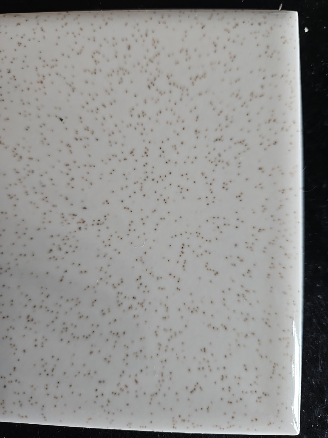 Vintage American Olean NOS Self Spacing 4 1/4″ Buckwheat W/gold/silver Specks