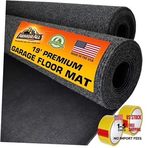 Premium Garage Floor 19’ x 3’9”, Set of 2 (COMBINED SIZE: 19’ x 7’6”) Charcoal