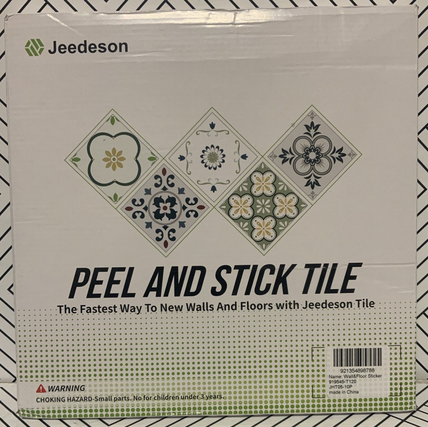 🥥 Jeedeson Peel and Stick Wall Tiles Green 2 pack🆕AS SHOWN 👇