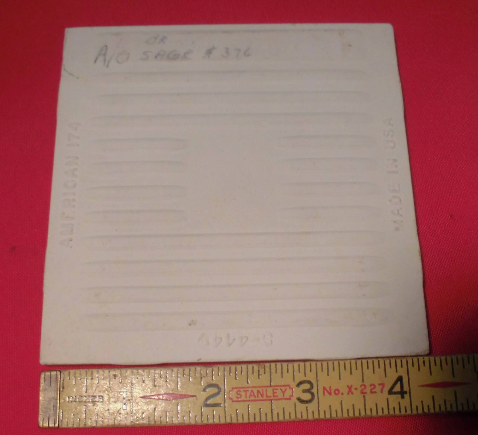 1 pc. *Sage Gray-Green* Crystalline Ceramic Bullnose Tile 4-1/4” American Olean