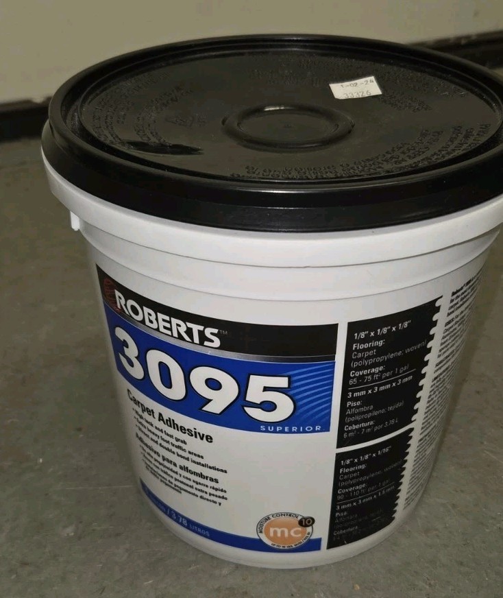 ROBERTS 3095 1 Gallon Carpet Adhesive 1 gal
