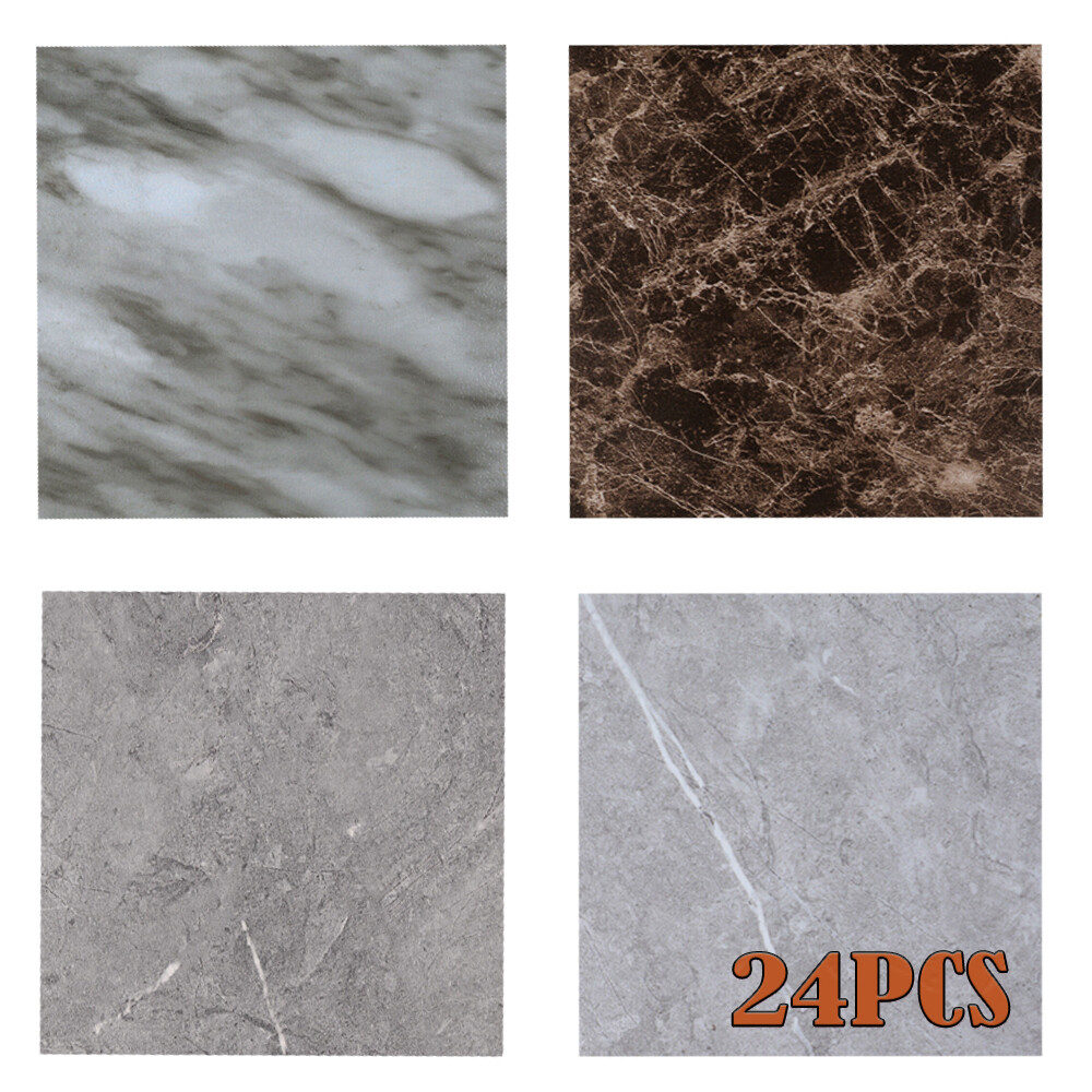 36Pcs Self-Adhesive PVC Vinyl Floor Planks Wood Tiles Peel Stick 54 Square Feet