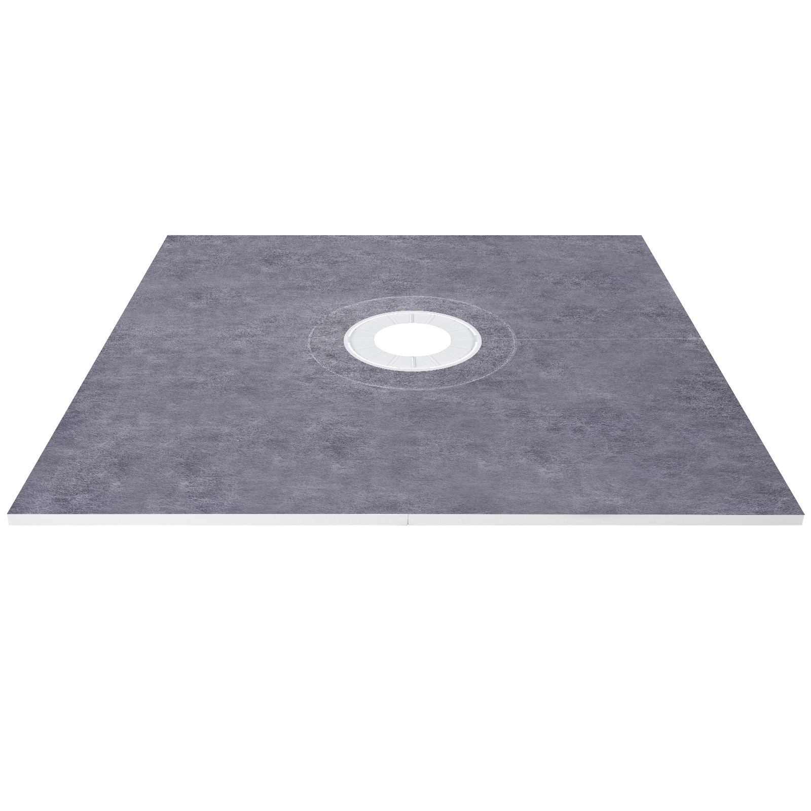 VEVOR Waterproofing Shower Kit Shower Kit Tray 48”x48” with Central Drain ABS