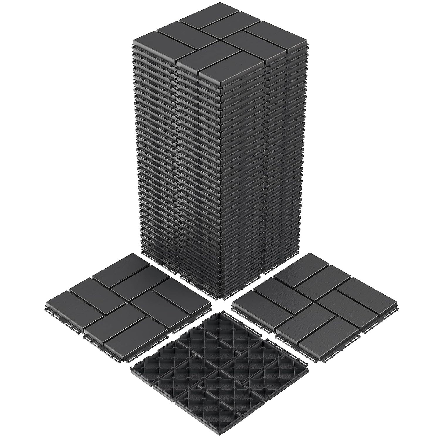 Outdoor Patio Flooring 12″x12″ Waterproof Tiles