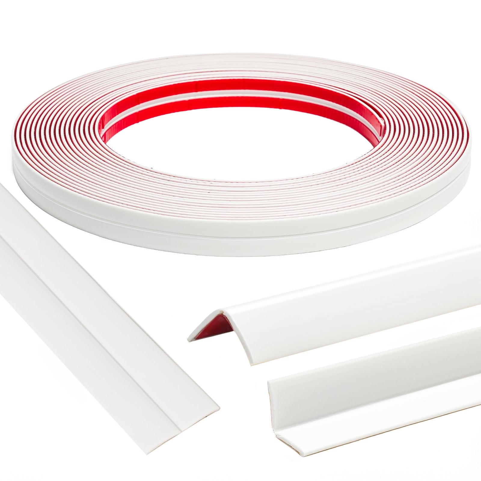 30FT Wall Corner Protector Moulding Trim, Flexible Wall Trim Peel and Stick T…