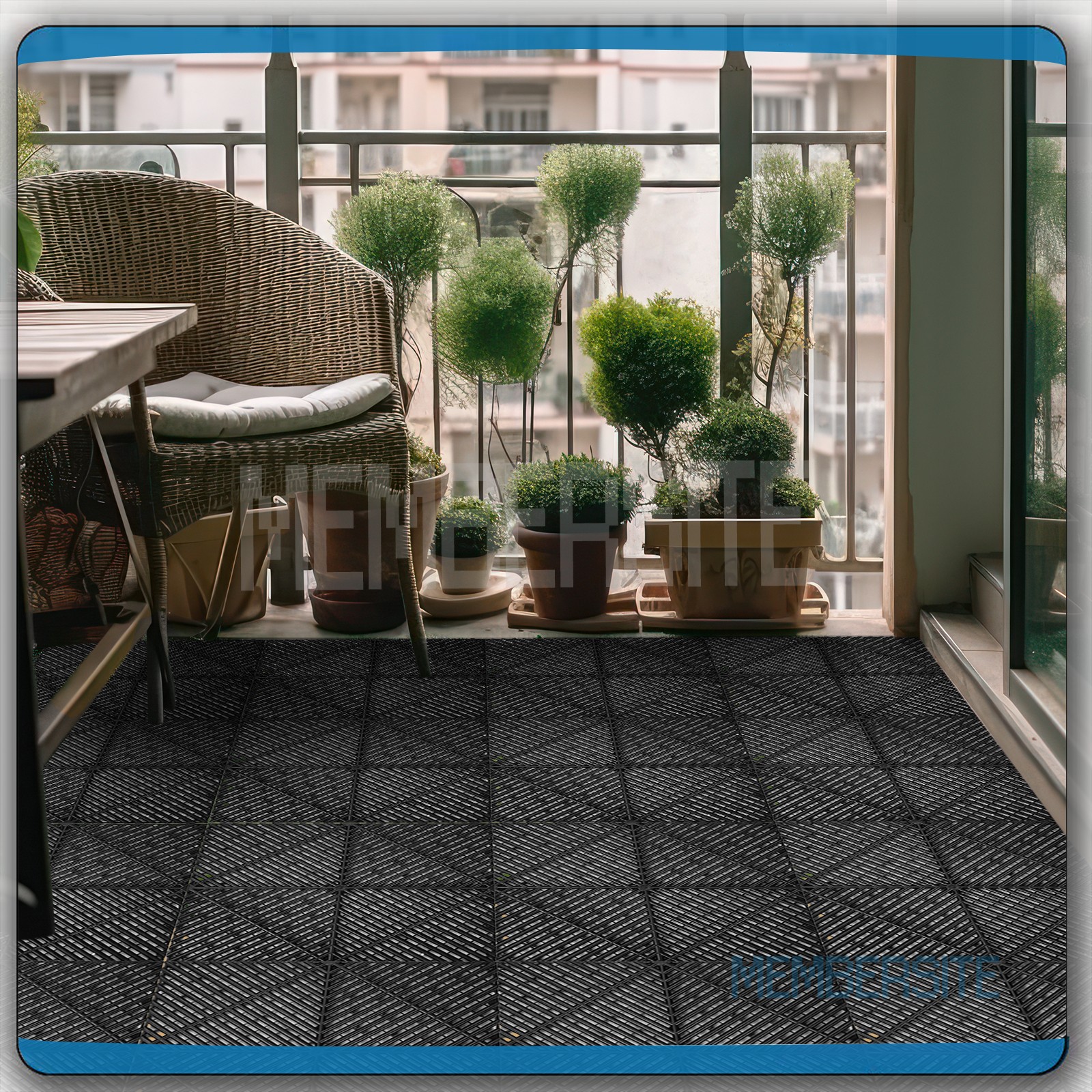 25/50 Pcs Interlocking Garage Floor Tiles Mat Modular Floor Tile 15.75”x15.75”