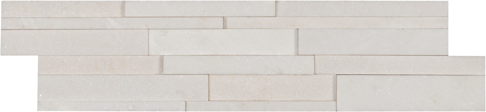 Ackland AKPLPM6X24H-3D-CA 6″ x 24″ Marble Hardscape Wall Tile – – Auric White
