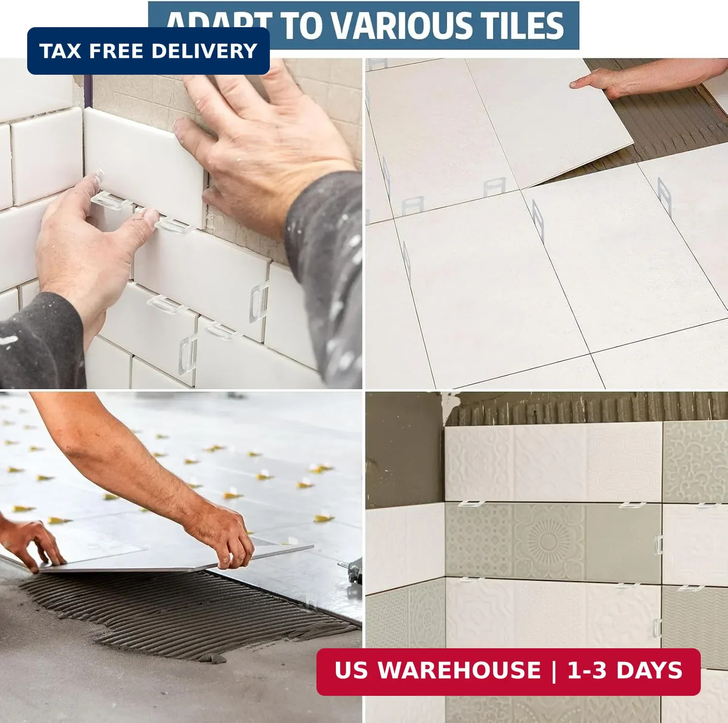 Tile Leveling System, Tile Spacers Tile Leveling Tools, Tile Leveling Clips for