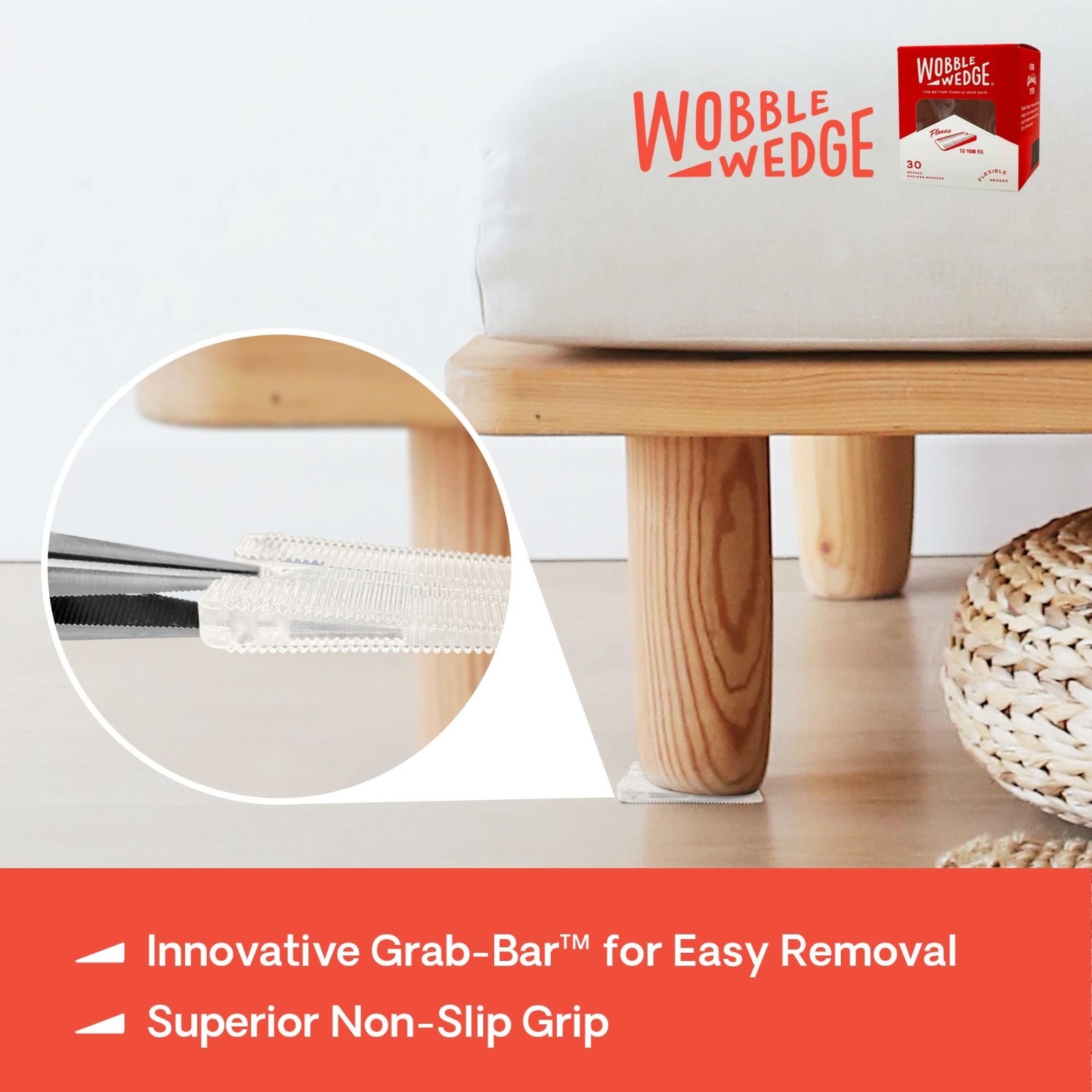 Flexible Plastic Leveling Shims – Home Improvement Furniture & Appliance Wedges