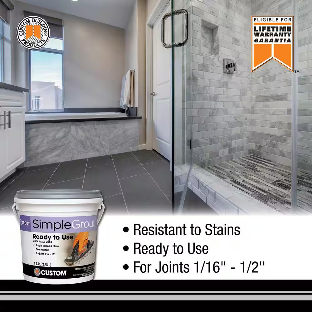 Simplegrout #647 Brown Velvet 1 Gal. Pre-Mixed Grout